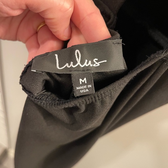 Lulu's Chic Black Deep V-Neck Jumpsuit - Picture 5 of 5